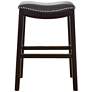 Julian 25 1/2" Gray Faux Leather Counter Stool