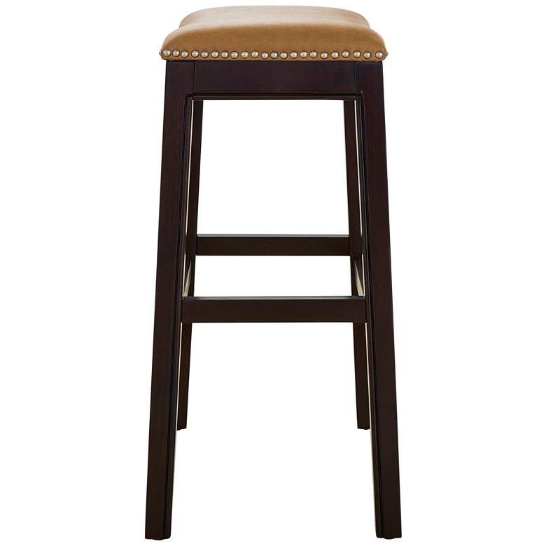 Image 4 Julian 25 1/2" Tan Faux Leather Counter Stool more views