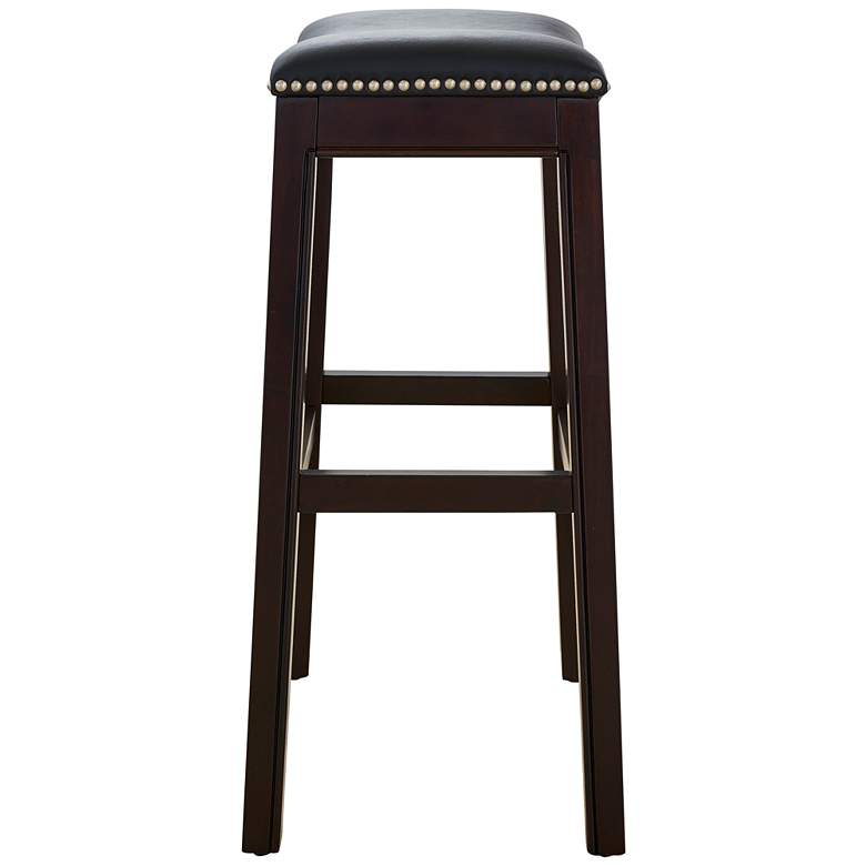 Image 4 Julian 30" Black Faux Leather Bar Stool more views