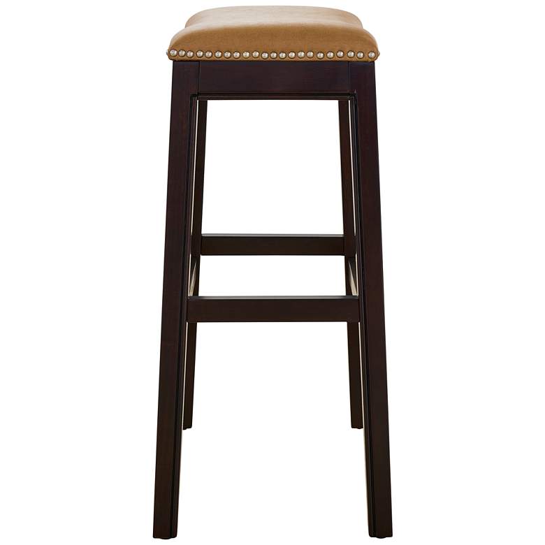 Image 4 Julian 30" Tan Faux Leather Bar Stool more views