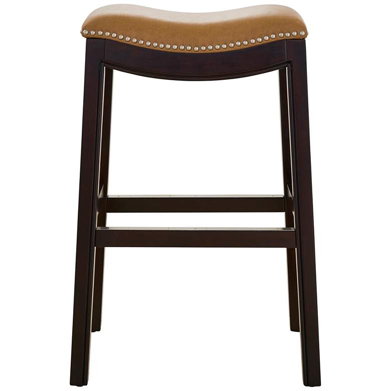 Image 5 Julian 30 inch Tan Faux Leather Bar Stool more views