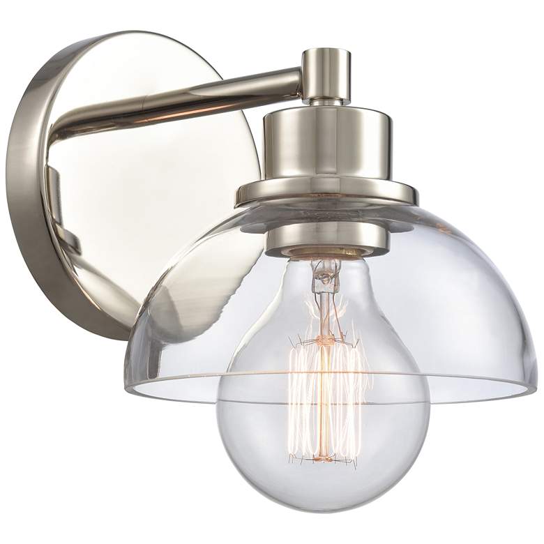 Image 1 Julian 6" Wide 1-Light Vanity Light - Polished Nickel