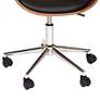 Julian Black Faux Leather Adjustable Office Chair