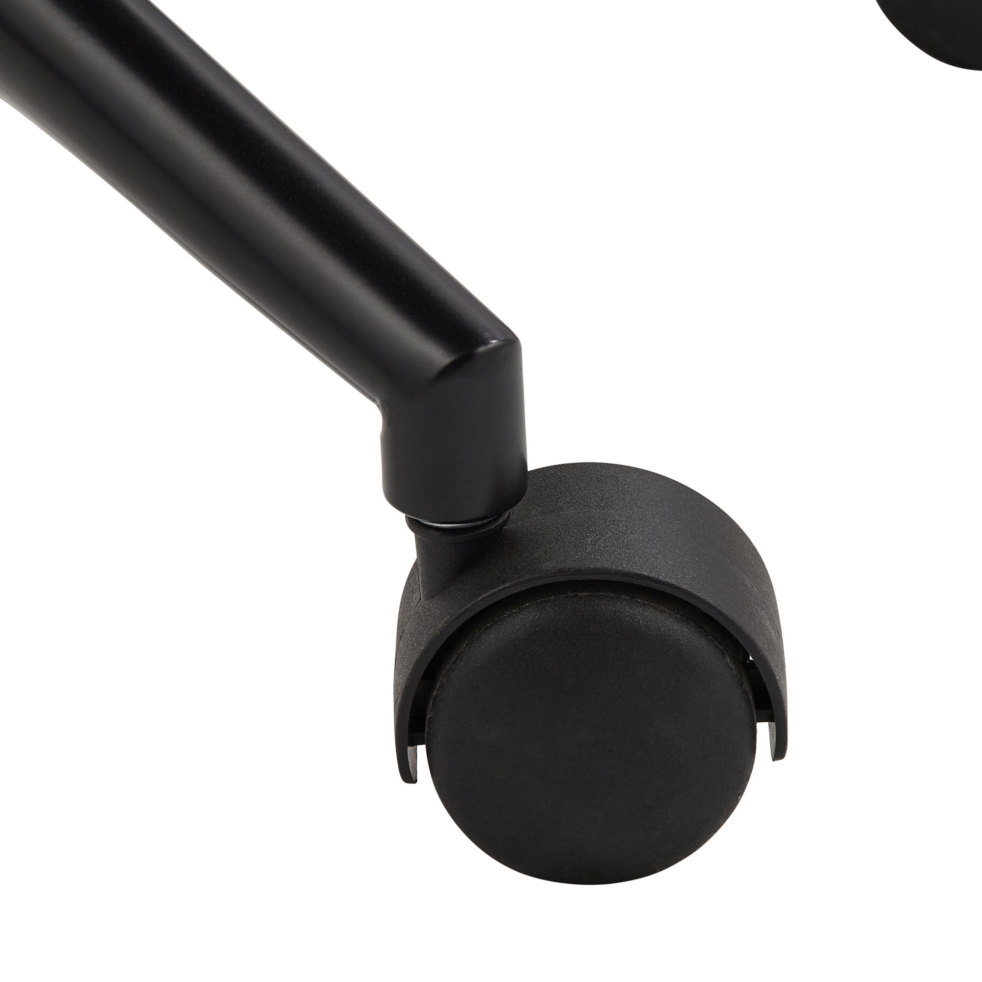 Julian White Fabric Adjustable Swivel Office Chairs Set of 2 in scene