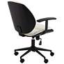 Julian White Fabric and Steel Adjustable Swivel Office Chair in scene
