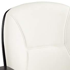 Image5 of Julian White Fabric and Steel Adjustable Swivel Office Chair more views