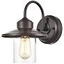 2_Juliana 11" High Powder-Coated Bronze Outdoor Wall Light more views