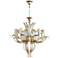 Juliana 34" Wide Murano Cognac 10-Light Glass Chandelier