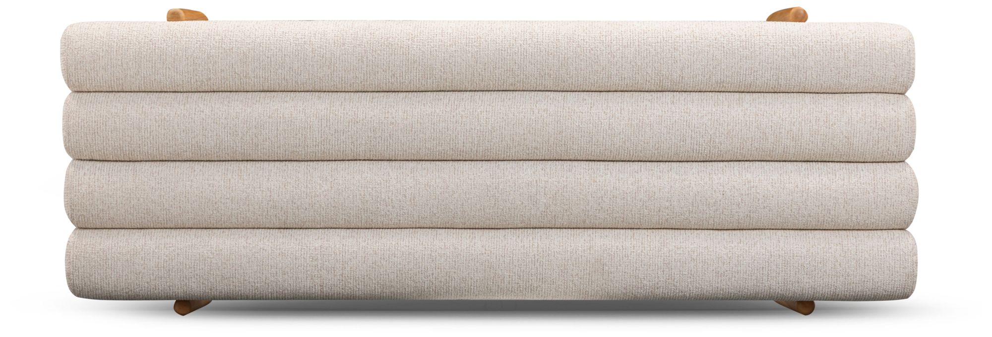 Image 5 Julianna Cream Textured Fabric Bench more views