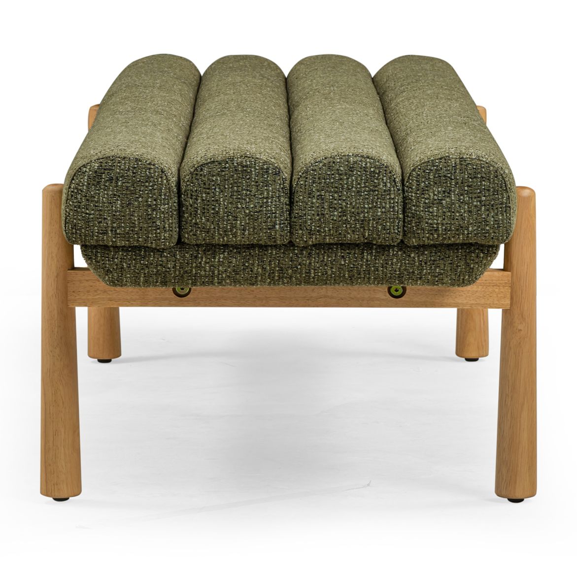 Image 4 Julianna Green Textured Fabric Bench more views