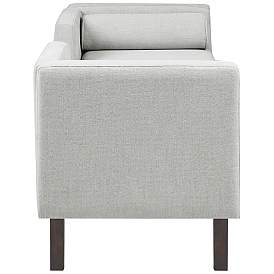Image5 of Julie 50" Wide Gray Fabric Accent Bench more views