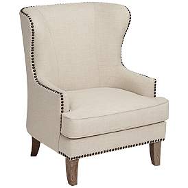 Image3 of Julie Colony Linen Upholstered Accent Chair