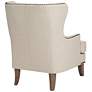 Julie Colony Linen Upholstered Accent Chair in scene