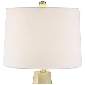 Image3 of Julie Tapered Column Gold Accent Table Lamps Set of 2 more views