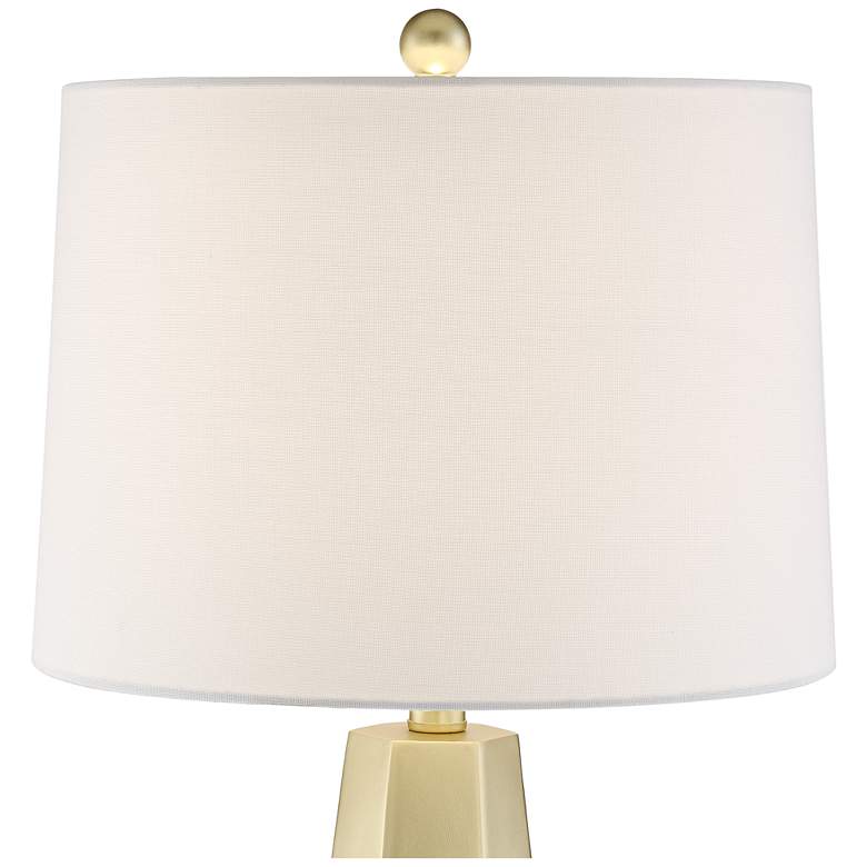 Julie Tapered Column Gold Accent Table Lamps Set of 2 more views