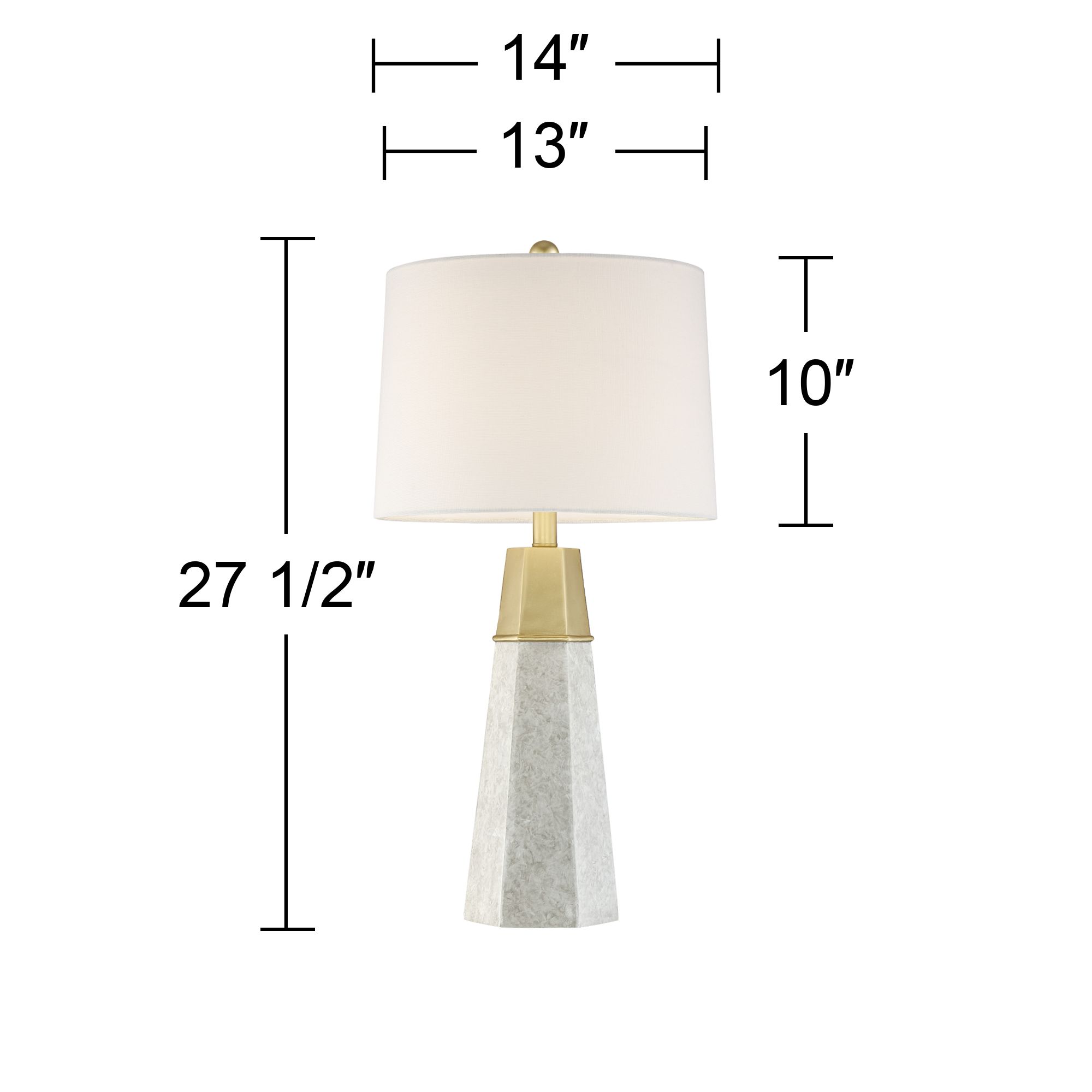 julie tapered column table lamps set of 2