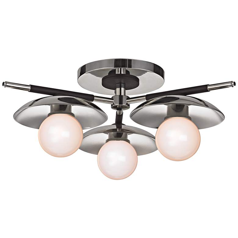 Image 1 Julien 13"W Polished Nickel LED Ceiling Light