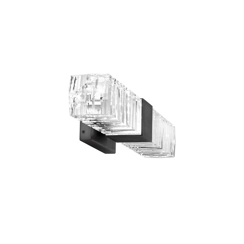 Image 3 Juliet 27 1/2" Wide Black Crystal LED Bath Light more views