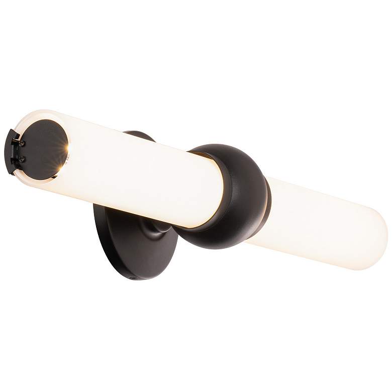 Image 2 Juliet 5"H x 20"W 20-Light Linear Bath Bar in Black