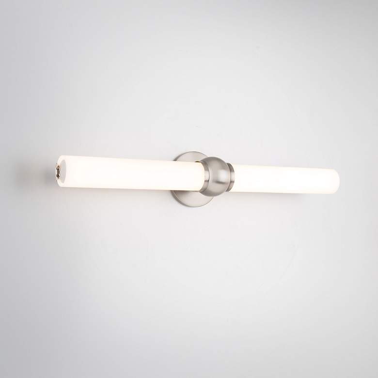 Image 1 Juliet 5"H x 27"W 2-Light Bath Bar in Brushed Nickel