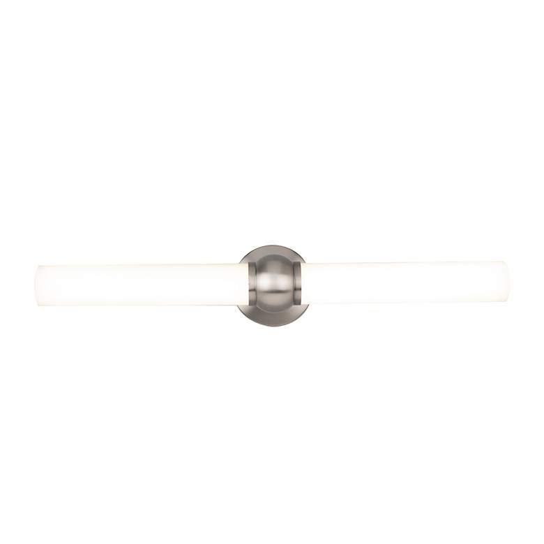 Image 3 Juliet 5"H x 27"W 2-Light Bath Bar in Brushed Nickel more views