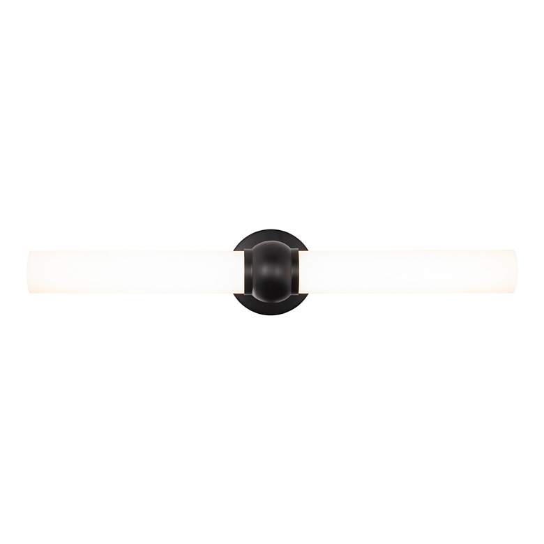 Image 2 Juliet 5"H x 27"W 27-Light Linear Bath Bar in Black more views