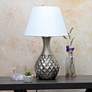 Thumbnail1 of Juliet Metallic Silver Ceramic Accent Table Lamp