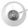 Thumbnail3 of Juliet Metallic Silver Ceramic Accent Table Lamp more views