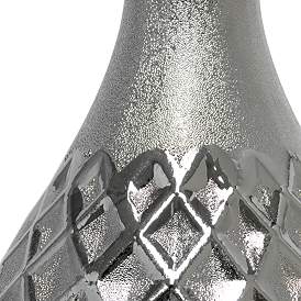 Image5 of Juliet Metallic Silver Ceramic Accent Table Lamp more views