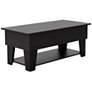 2_Julieta 39 1/4"W Black Lifted-Top Coffee Table w/ LED Lights
