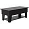 Julieta 39 1/4"W Black Lifted-Top Coffee Table w/ LED Lights