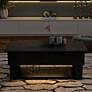 1_Julieta 39 1/4"W Black Lifted-Top Coffee Table w/ LED Lights