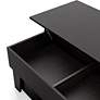 5_Julieta 39 1/4"W Black Lifted-Top Coffee Table w/ LED Lights more views