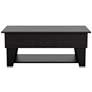 7_Julieta 39 1/4"W Black Lifted-Top Coffee Table w/ LED Lights more views