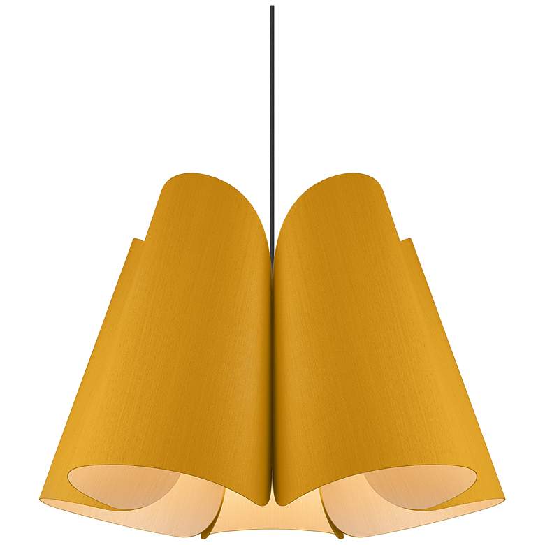 Image 1 Julieta Pendant WEP - Black Finish - Ocher Shade