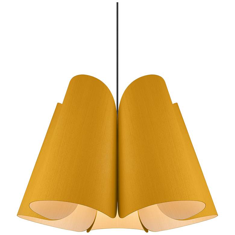 Image 1 Julieta Pendant WEP - Black Finish - Ocher Shade