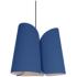 Julieta Pendant WEP Light Collection - Black Finish - Blue Shade