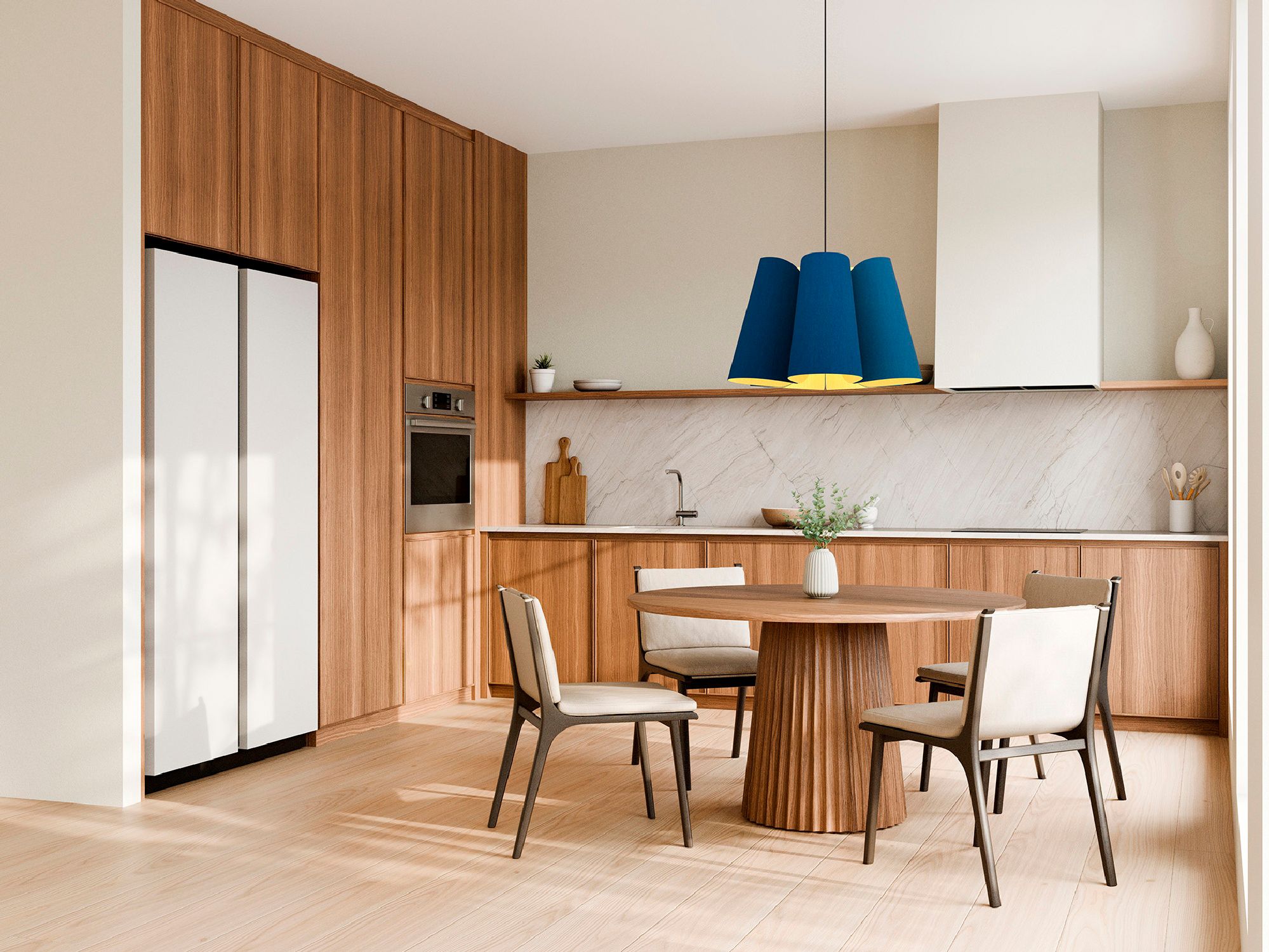 Image 2 Julieta Pendant WEP Light Collection - Black Finish - Blue Shade more views