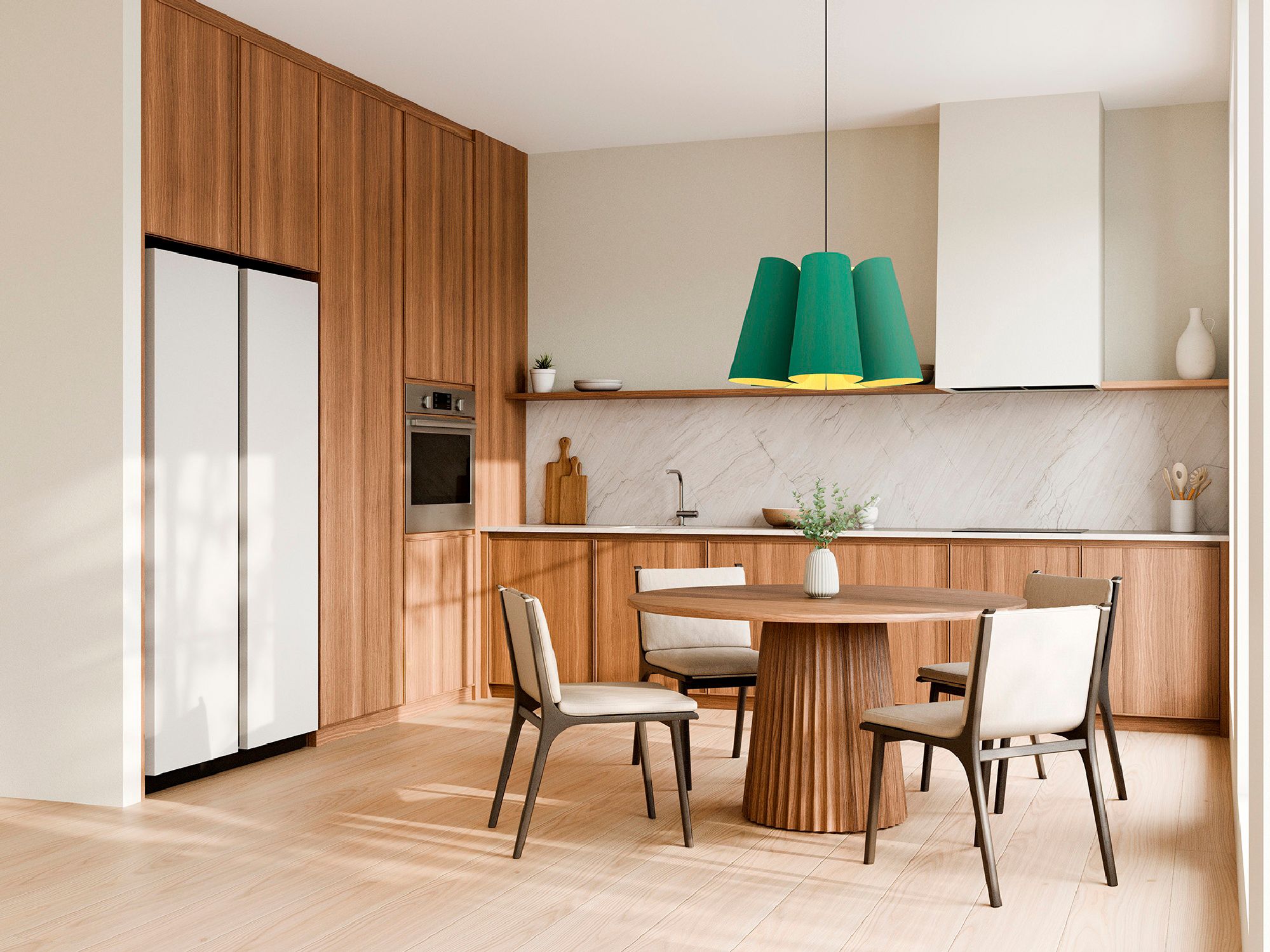 Image 4 Julieta Pendant WEP Light Collection - Black Finish - Light Petrol Shade more views