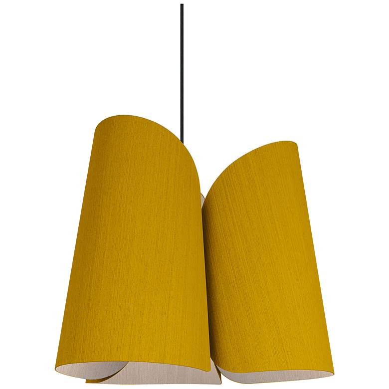 Image 1 Julieta Pendant WEP Light Collection - Black Finish - Ocher Shade