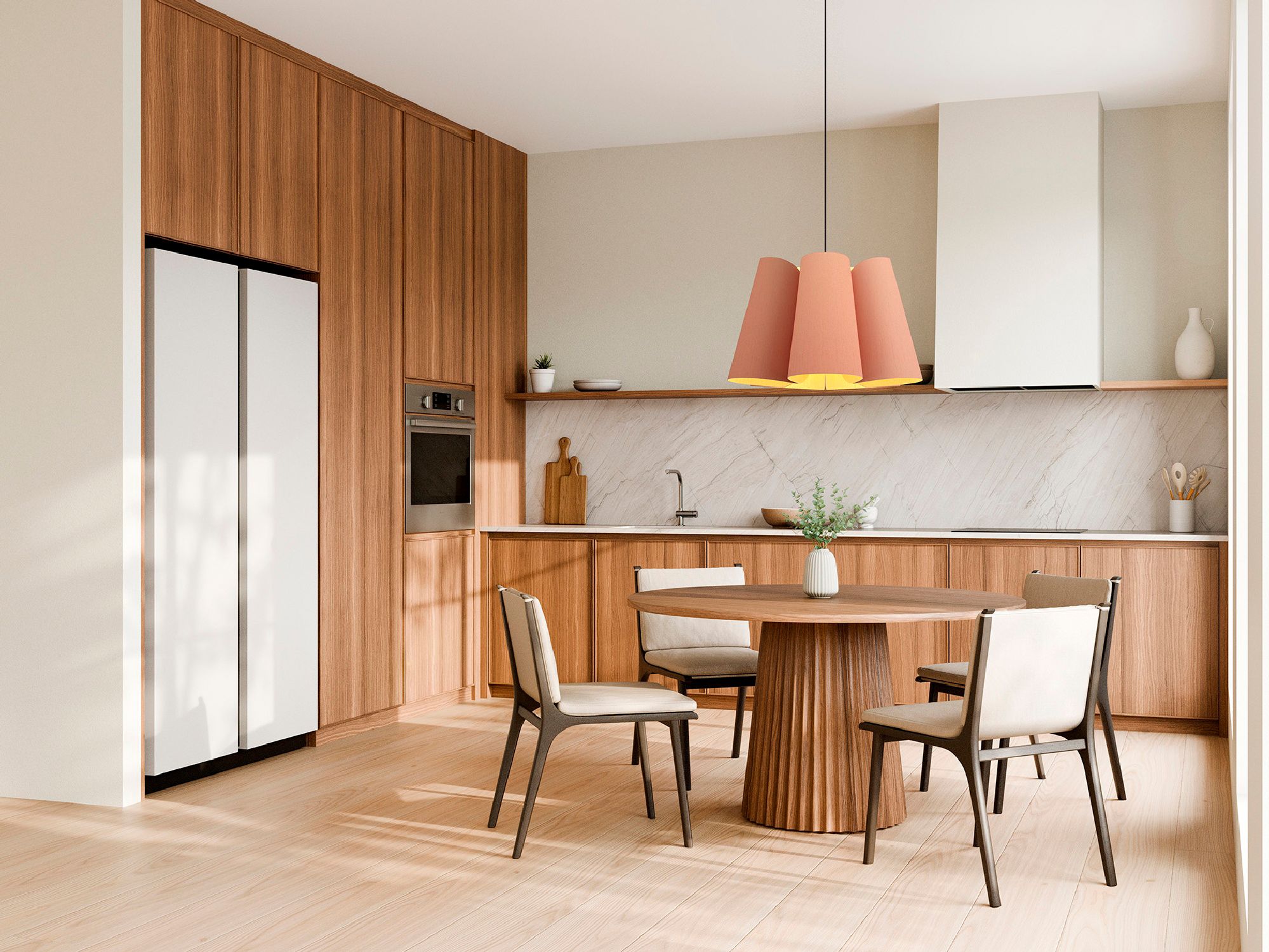 Image 2 Julieta Pendant WEP Light Collection - Black Finish - Rose Shade more views