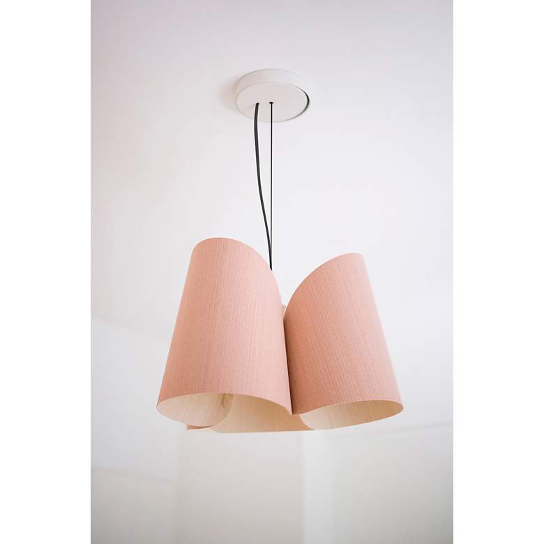 Image 4 Julieta Pendant WEP Light Collection - Black Finish - Rose Shade more views