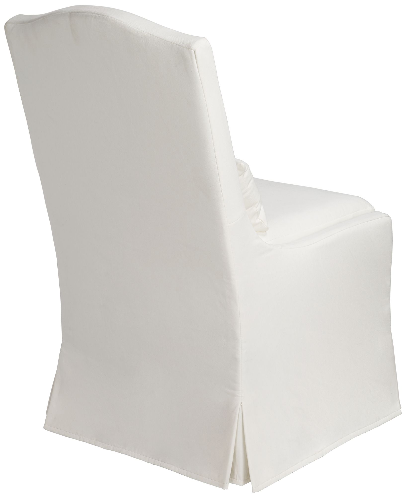 Juliete Peyton Pearl Slipcover Dining Chairs Set of 2 in scene