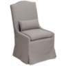 Juliete Peyton Slate Gray Slipcover Dining Chair
