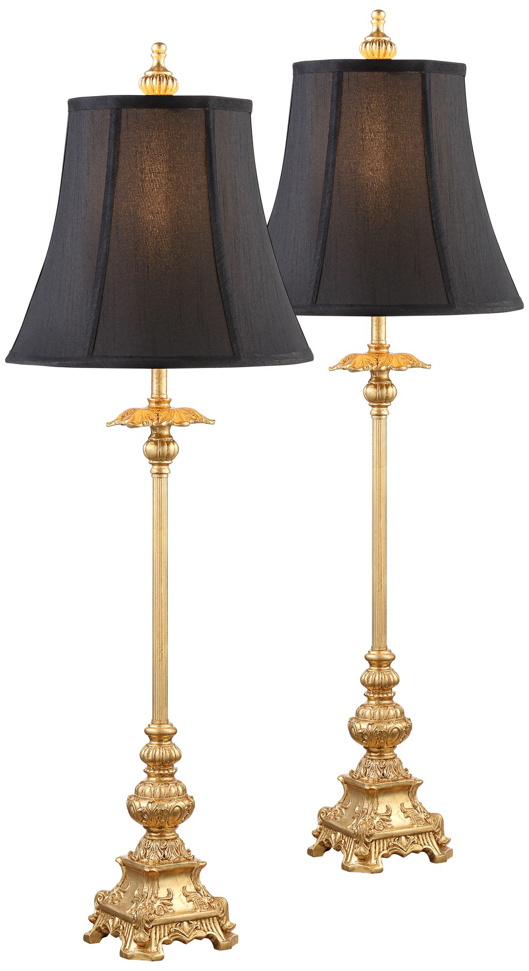 table lamp black and gold