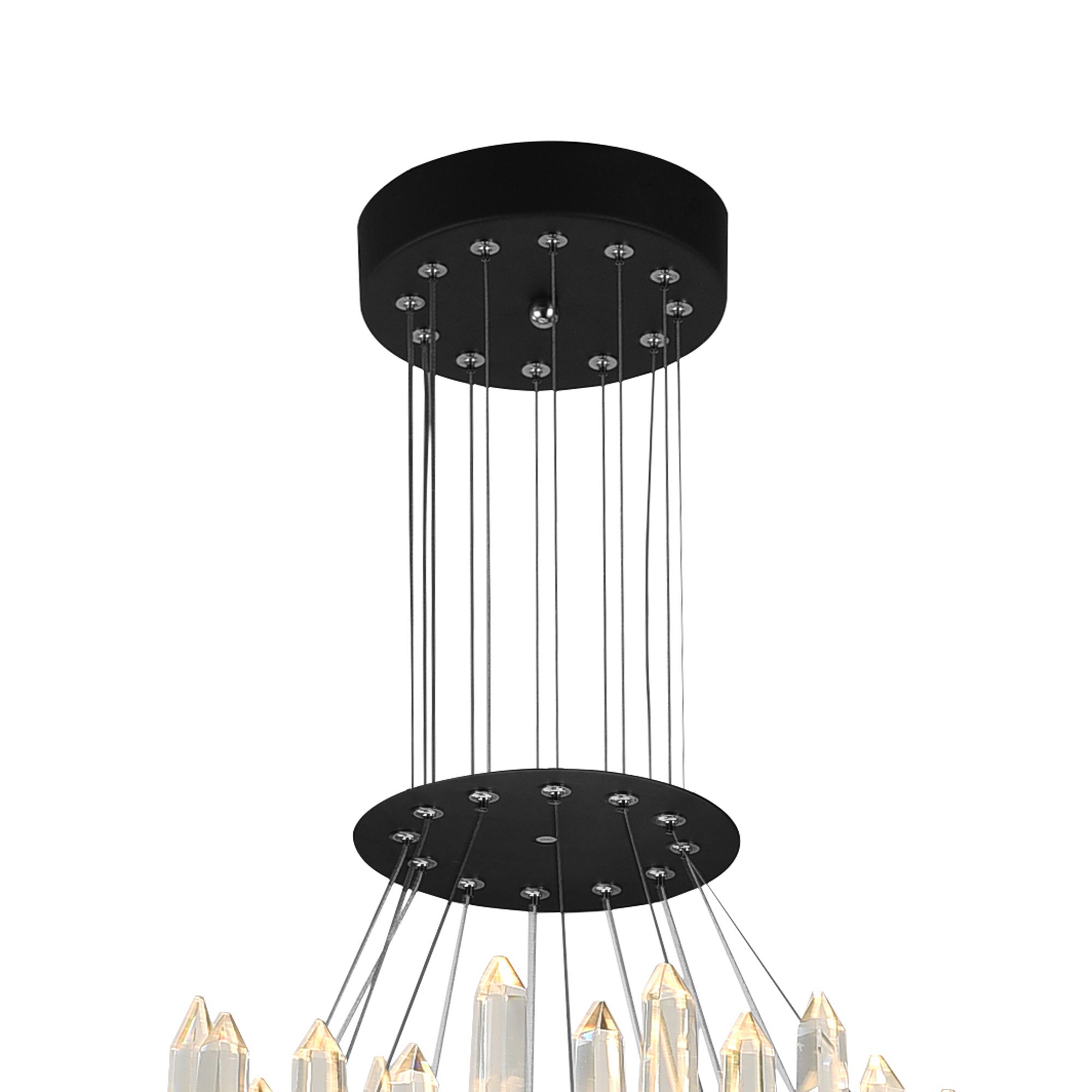 Image 2 Juliette Integrated LED 42in Black Chandelier more views