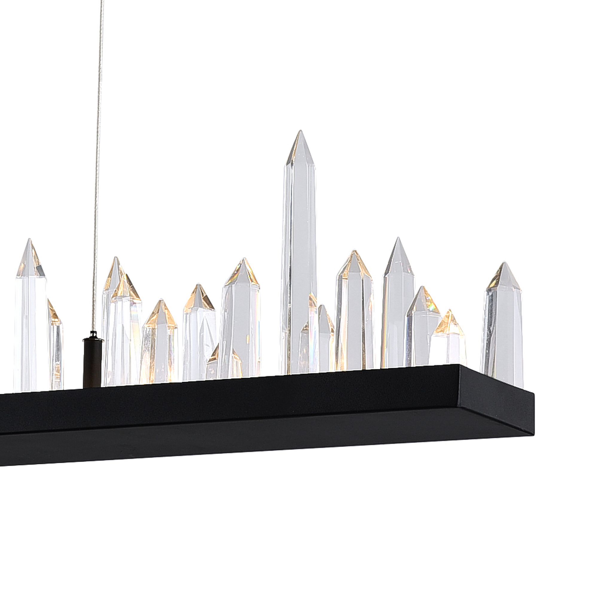 Image 2 Juliette Integrated LED 45in Black Chandelier more views