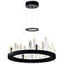 Juliette LED Chandelier With Black Finish
