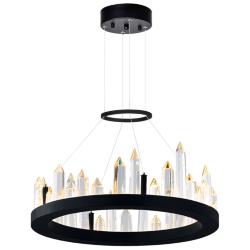 Juliette LED Chandelier With Black Finish