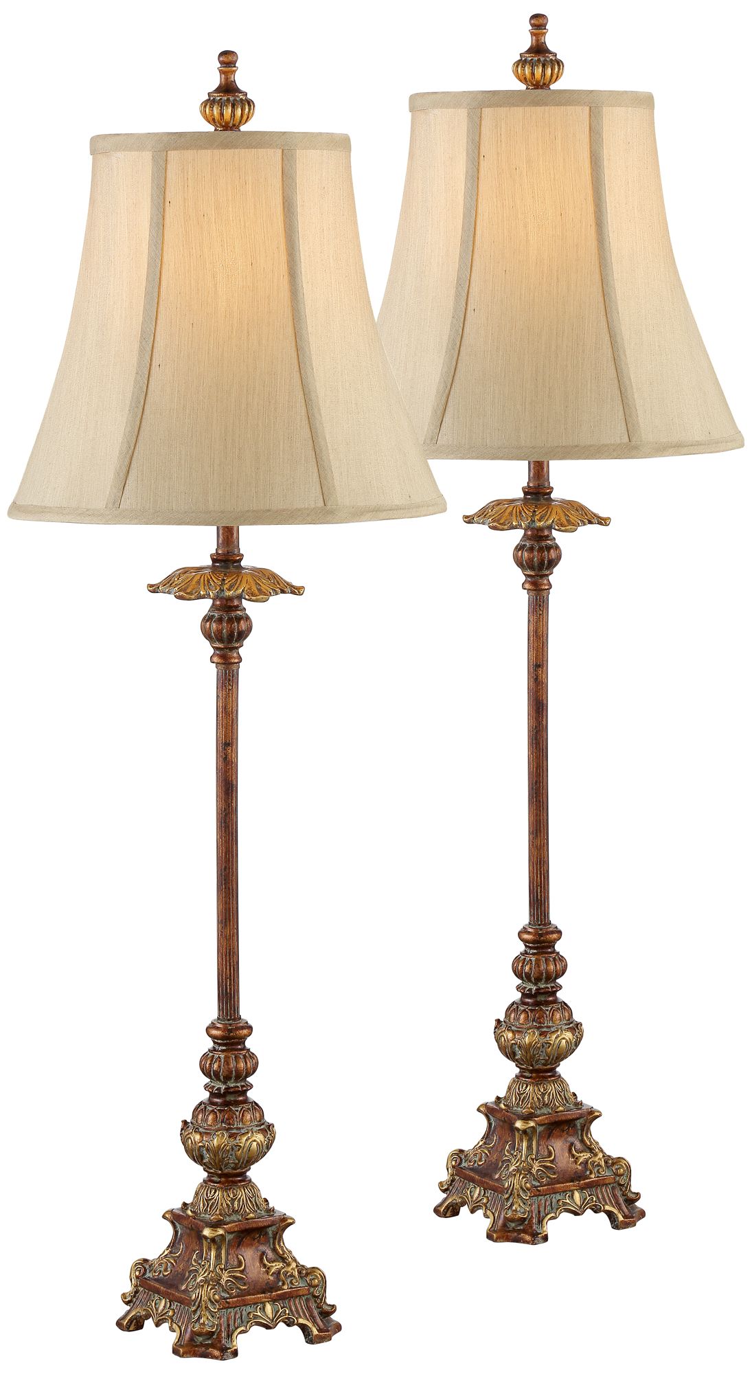 bronze buffet table lamps